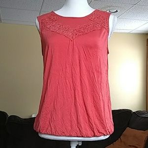 Salmon-coloured Loft tank top